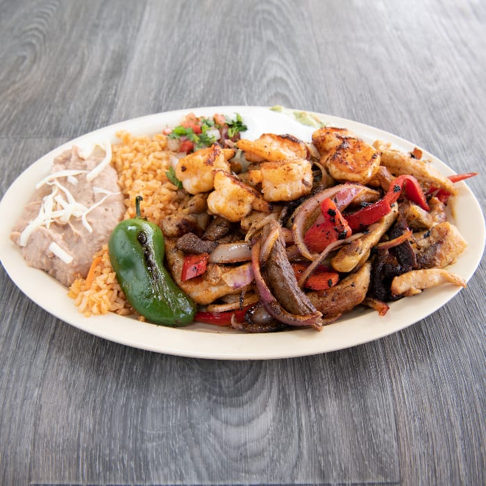 Combination Fajitas Plate.